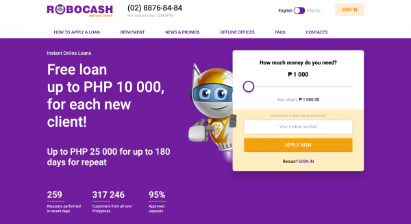 Robocash - Loans up to ₱25 000
