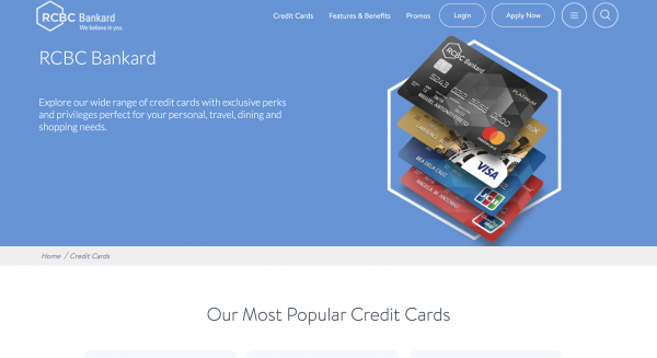 RCBC Bankcard - Variety of Credit Cards